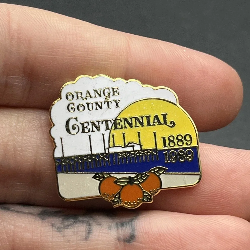 Orange County Centennial 100 Years Lapel Hat‎ Pin